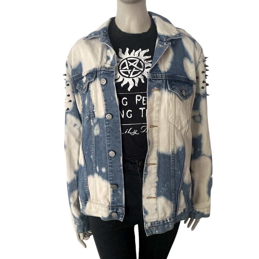 ASOS RARE Denim Jacket Studded W/ Spikes